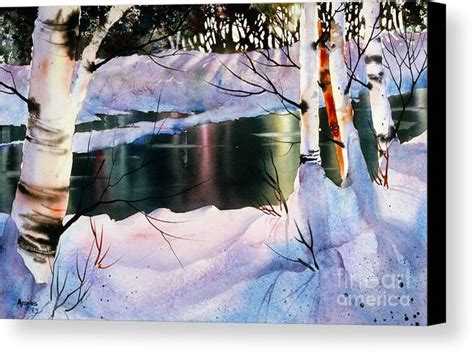 Winter Forest Reflections Canvas Print Canvas Art By Teresa Ascone