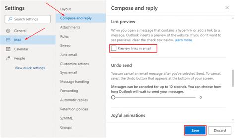 How To Disable Link Preview In Outlook Com Outlook For The Web