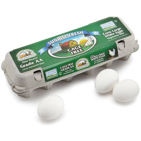 Dozen Xl Sunrise White Eggs Petes Milk Delivery