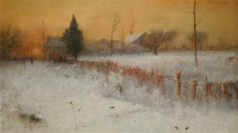 George Inness Tonalist Painter Landscape Paintings Winter