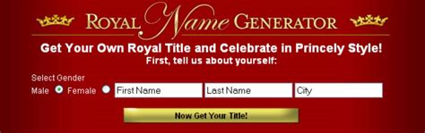 Royal Name Generator Download Techtudo