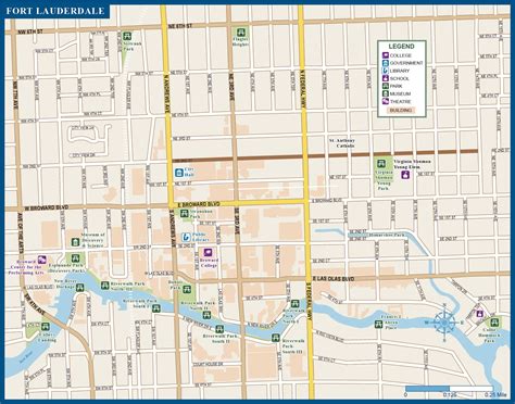 Fort Lauderdale Downtown Map Digital Creative Force