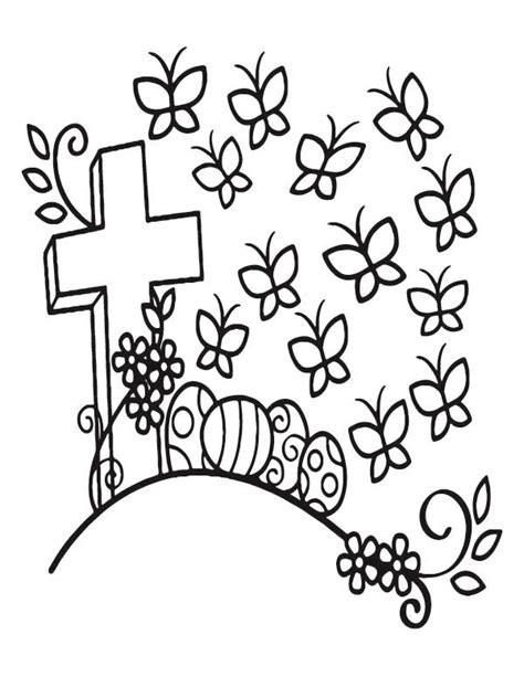 Easter Cross Coloring Pages Free Printable Coloring Pages For Kids