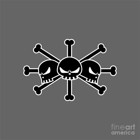 Blackbeard Pirates Jolly Roger Drawing By Silvia Nurul Hariyah Fine