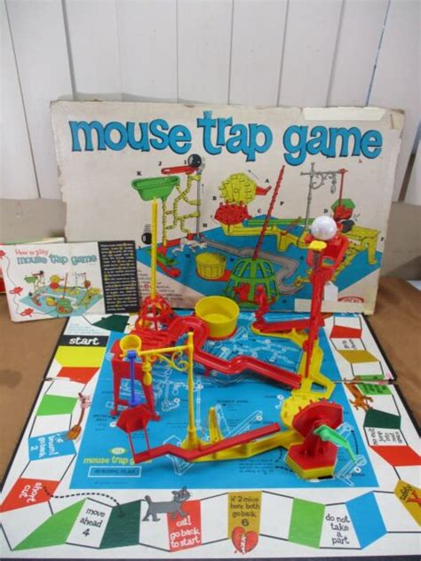 Vintage 1963 Original Ideal Mouse Trap Board Game A Piece Of The