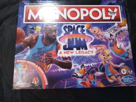 Hasbro Monopoly Space Jam A New Legacy Edition Board Game Open Box