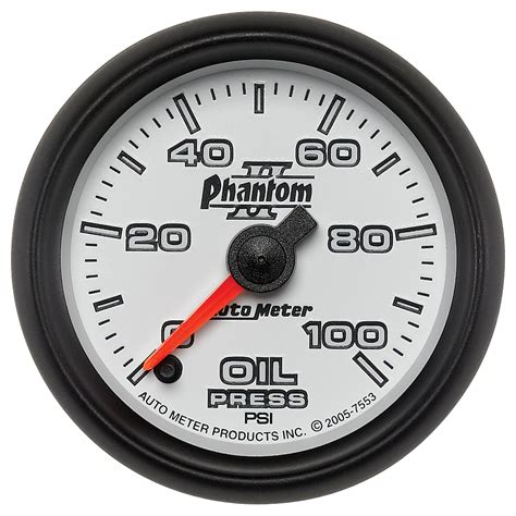 Autometer Oil Pressure Gauge 2 116 100psi Digital Stepper Motor