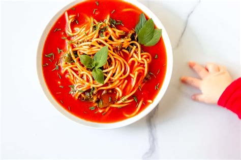 Tomato Soup Pasta A Mess Free Vegan One Pot Meal Ready In Minutes