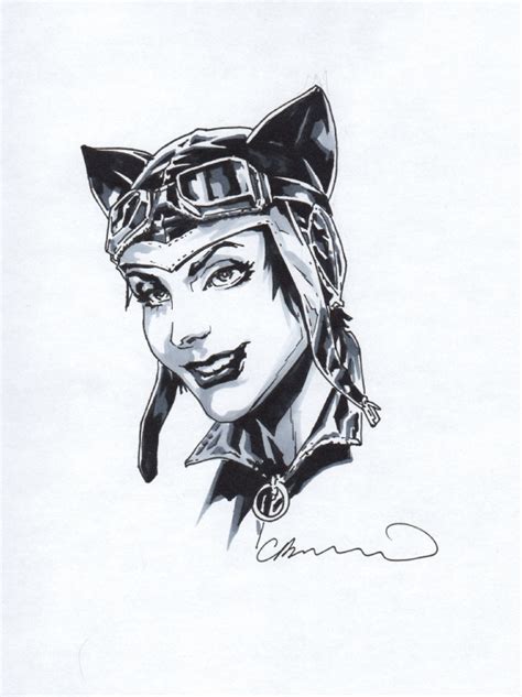 Catwoman By Lee Bermejo In Daniel Bs Convention Sketches Comic Art