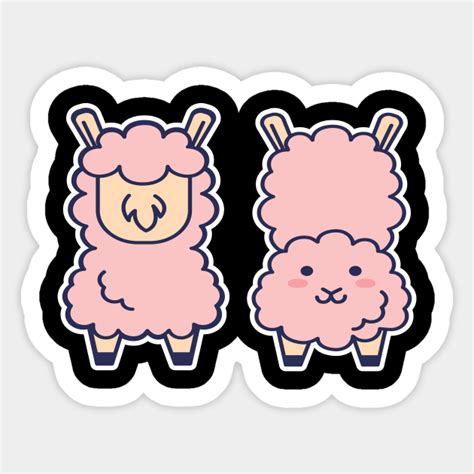 Cute Anime Alpaca Manga Kawaii Llama Alpaca Sticker Teepublic Uk