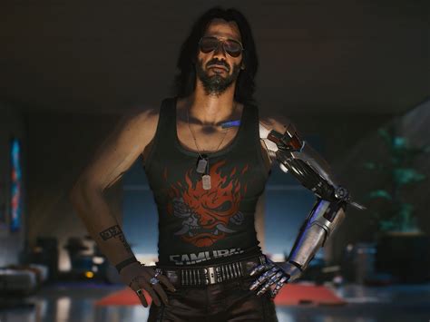 1600x1200 Keanu Reeves As Johnny Silverhand Cyberpunk 2077 1600x1200