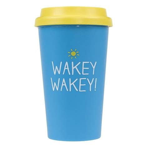 Wakey Wakey Travel Mug Mugs Insulated Travel Mugs Travel Mug