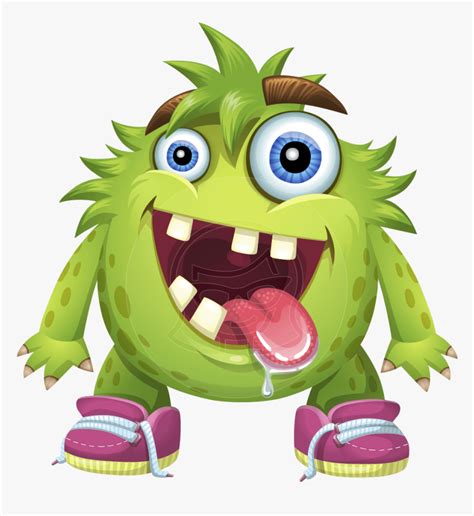 Monster Cartoon Png Characters With Crooked Teeth Transparent Png