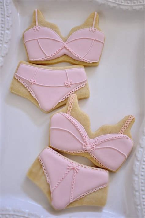 12 Pieces Lingerie Brassiere And Panty Sets Bridal Shower Cookie Favors 6 Pairs Wedding