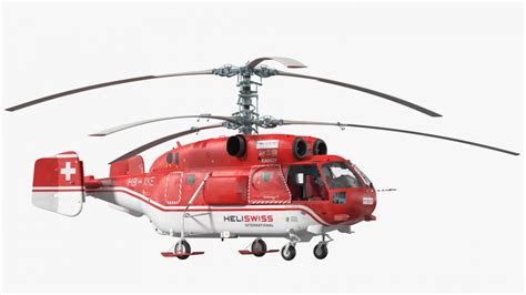 Kamov Ka 32 Firefighting Helicopter Rigged 3d 3d Molier International