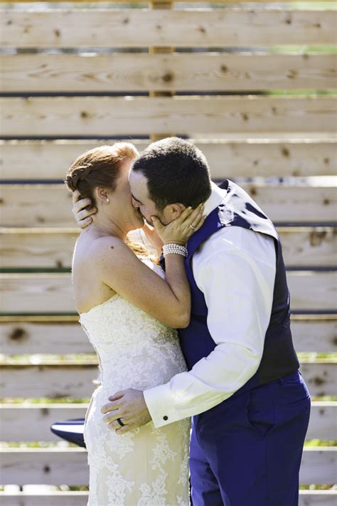 Bride Groom Kissing Wedding Ceremony Arizona Photographer Chris Frailey Photography