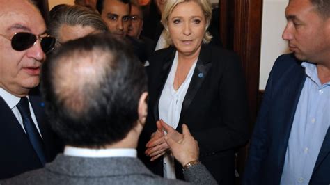 French National Front Leader Marine Le Pen Leaves Meeting With Top Muslim Cleric As She Refuses