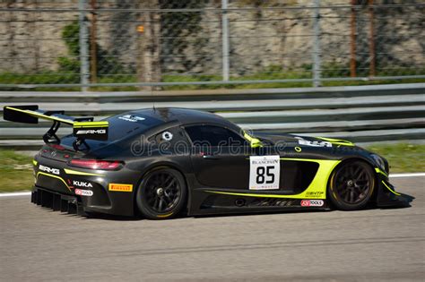 Mercedes Sls Amg Gt3 In Monza Race Track Editorial Photography Image