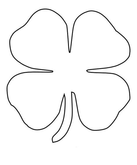 Https://tommynaija.com/coloring Page/4 Leaved Clover Coloring Pages