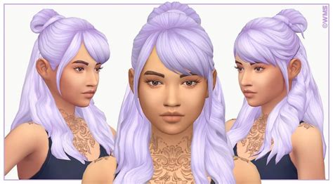 Leela Hair V4 Sims 4 Sims Sims Hair