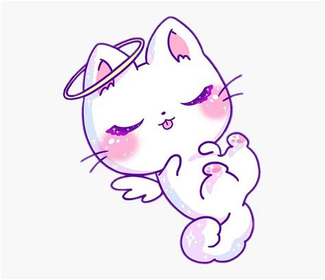 Cute Anime Kitty Digital Prints Art And Collectibles
