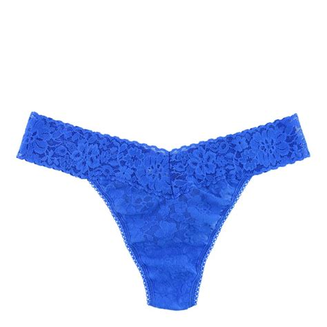 Blue Daily Lace Original Rise Thong Brandalley