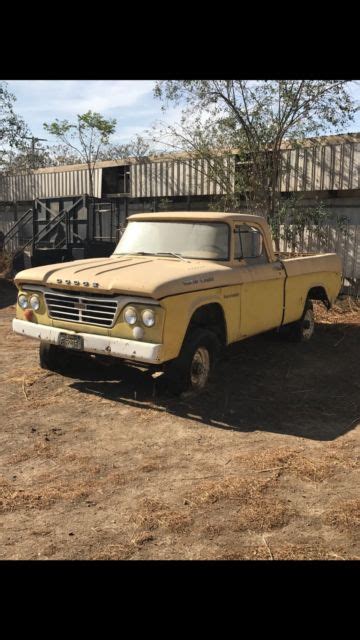 1962 Dodge Power Wagon W100 Short Bed V8 Barn Patina California 4x4 Rat