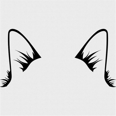 Cat Ears Svg Digital File Cute Cat Ears For Cricut Etsy