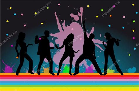 Dancing Silhouettes Stock Vector Image By ©pablonis 61590551