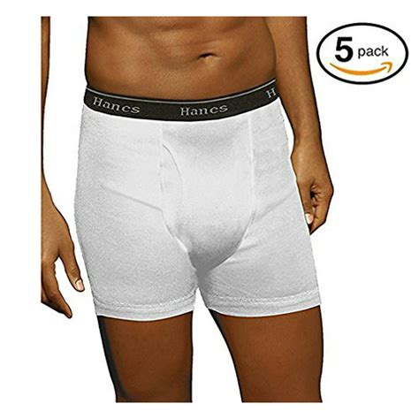 Hanes Byhanes Hanes Mens Classics 5 Pack Boxer Brief White Large