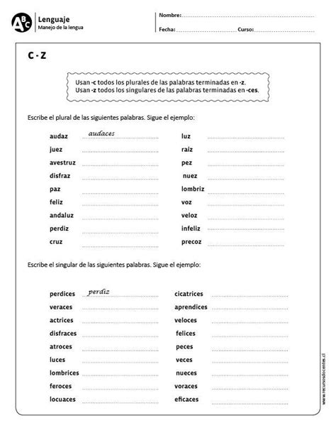 The Spanish Language Worksheet