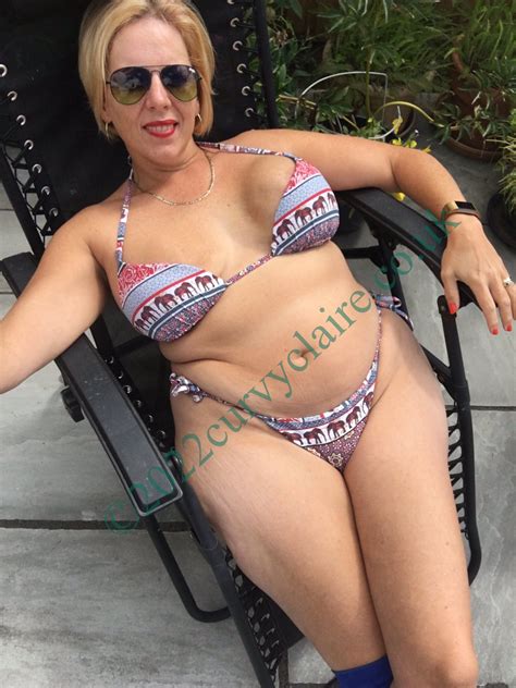 Tw Pornstars Pic Curvy Claire Twitter Sunbathing Today Bikini Am Jul