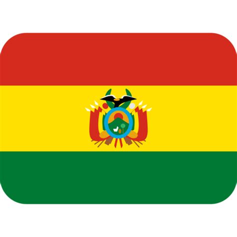 Flagge von bolivien oder bolivianische fahne auf leinwand. Drapeau : Bolivie Emoji