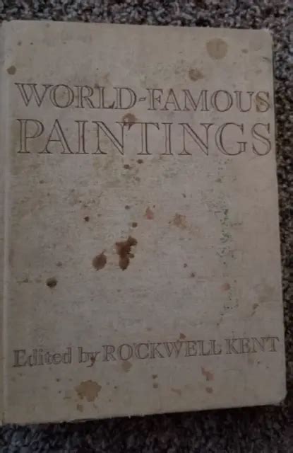 Vintage Art Book World Famous Paintings By Rockwell Kent Hc 1939