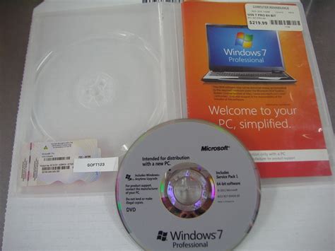Microsoft Windows 7 Professional Full English Dvd Version Ms Win Pro