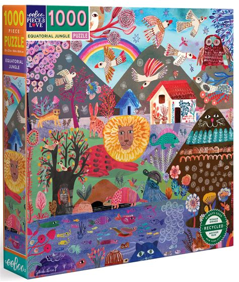 Equatorial Jungle 1000 Pc Puzzle By Eeboo 689196513640
