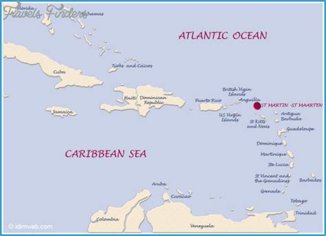 St Maarten Map Travelsfinderscom