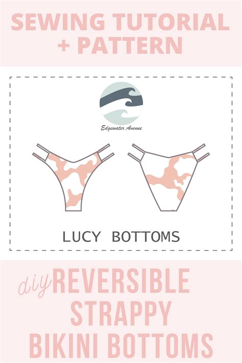 How To Sew Reversible Strappy Bikini Bottoms Bikini Sewing Sewing