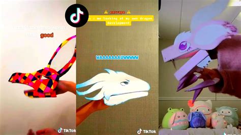 Dragon Puppet Crafts Paper Dragon Tiktok Compilation 31 Youtube