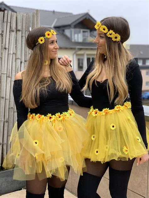 Sonnenblume Karneval In Karnevalkost M Halloween Kleidung Fasching Kost Me Damen