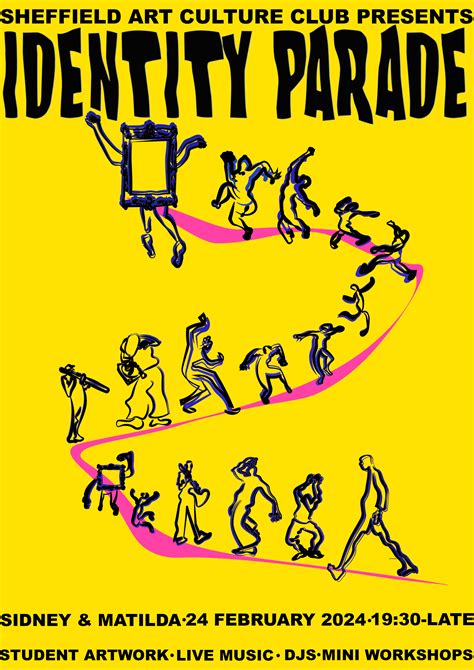 Sheffield Art Culture Club Presents Identity Parade At Sidney And Matilda Sheffield On 24th Feb