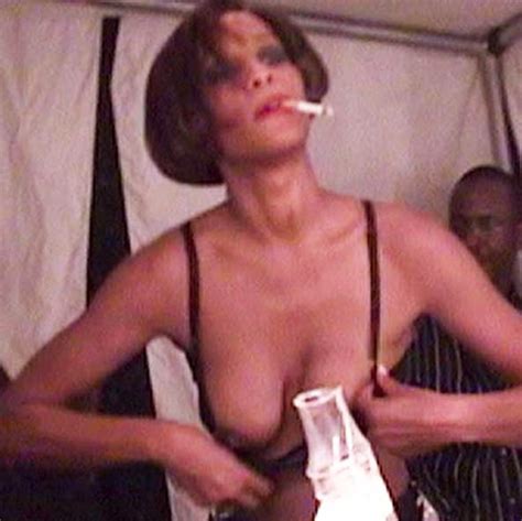 whitney houston nude boobs scene from whitney scandal planet