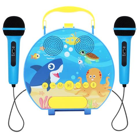 Kids Karaoke Machine For Girls Boys With 2 Microphones Toddler Singing