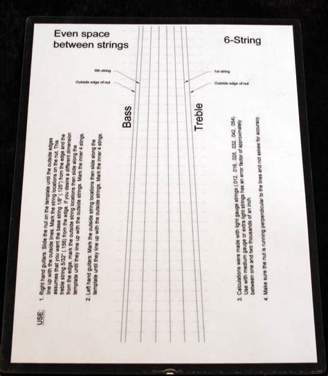 String Spacing Gauge For 6 And 12 String Guitars Lct Ebay