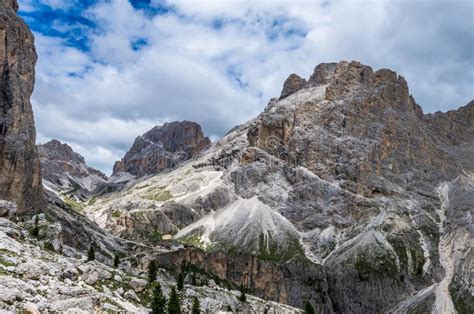 Rosengarten Catinaccio Massif Dolomites Italy Stock Image Image Of