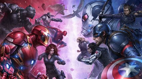 5007895 Iron Man Captain America Hd 4k Superheroes Vision