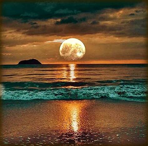 Reflections Beautiful Sunset Beautiful Moon Beautiful Nature