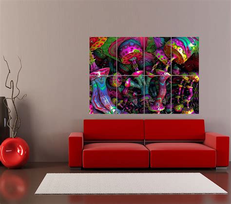 Psychedelic Trippy Art Giant Art Print Home Decor Poster