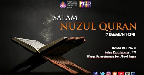 There are 246 days left in the year. Salam Nuzul Al-Quran 1439H - Perpustakaan UiTM