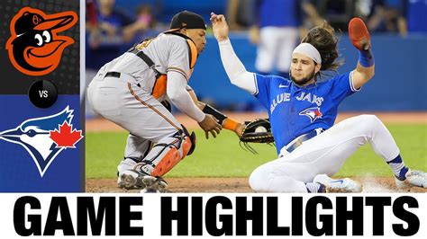 orioles vs blue jays game highlights 8 30 21 mlb highlights youtube